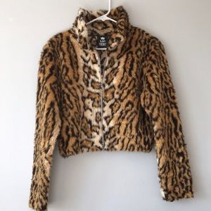 Vintage Faux Cheetah Print Fluffy coat 🐆🧥